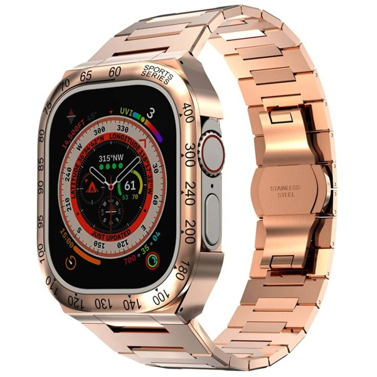 Étui de montre avec surface polie, aspect luxueux