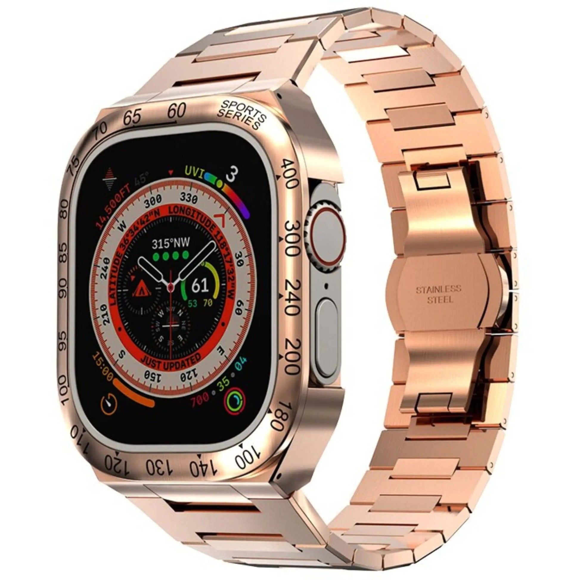 Étui de montre avec surface polie, aspect luxueux