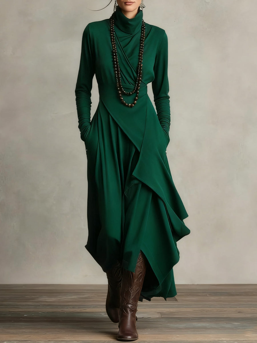 Robe élégante pour occasions spéciales, manches longues