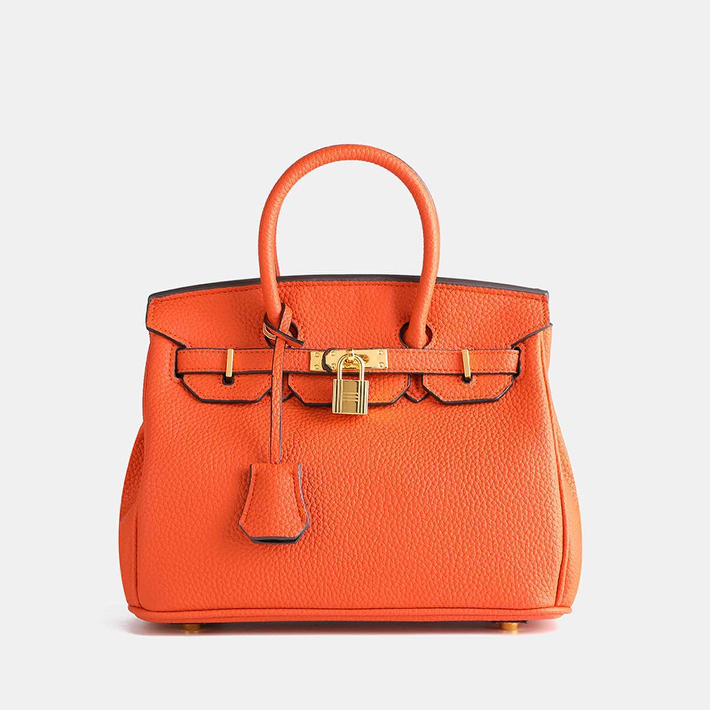 Sac à main en cuir avec finitions de qualité