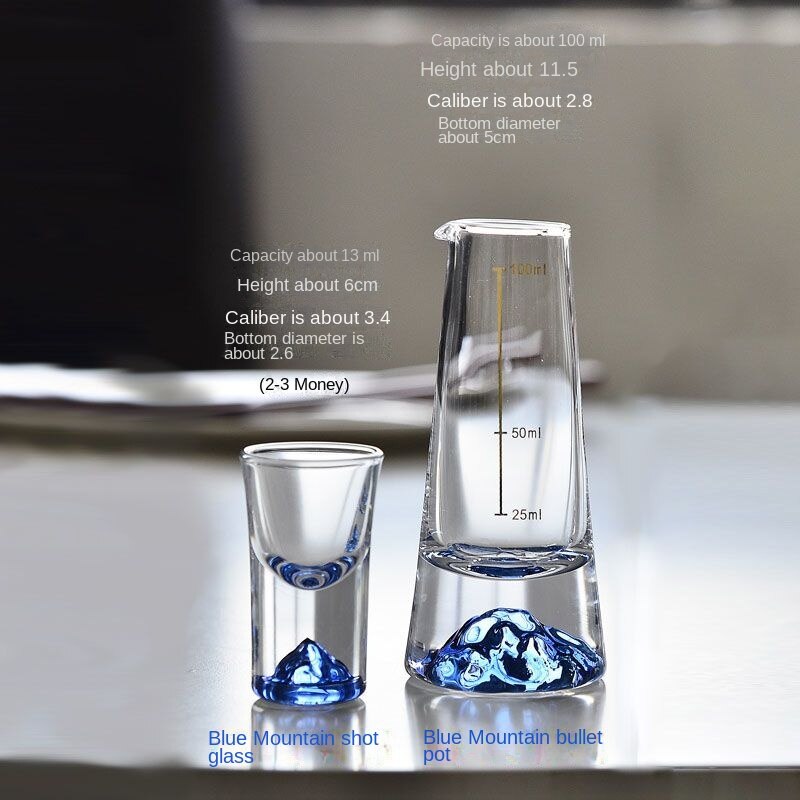 Détails du design montagne sur les verres