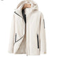 Manteau d'hiver matelassé avec capuche amovible en extérieur