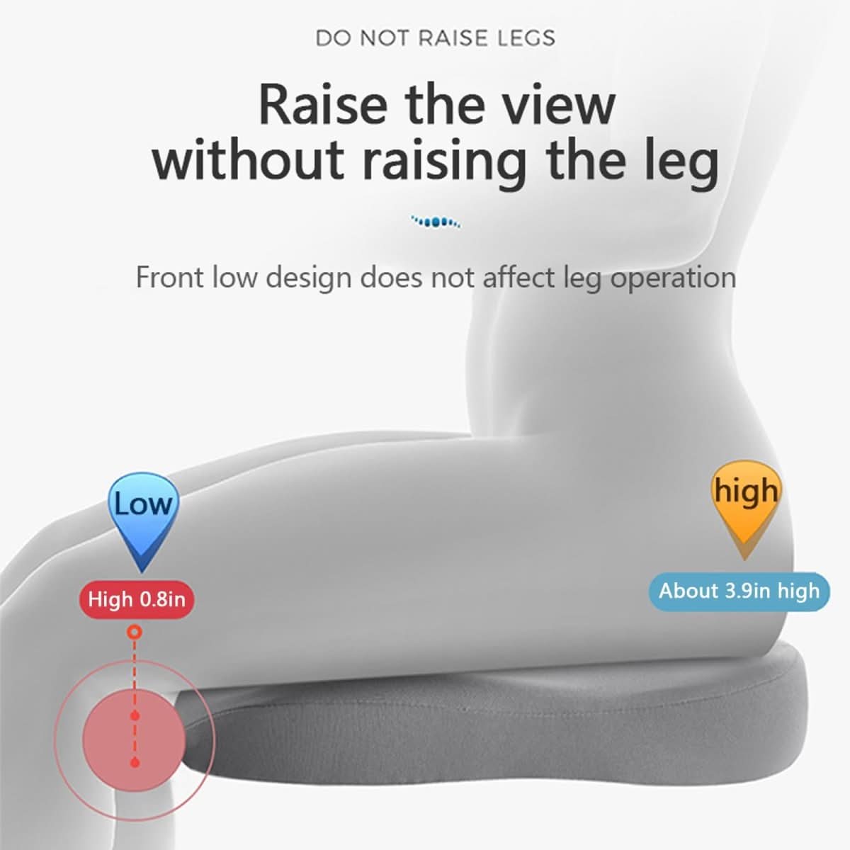 Gros plan sur la mousse à mémoire de forme du coussin