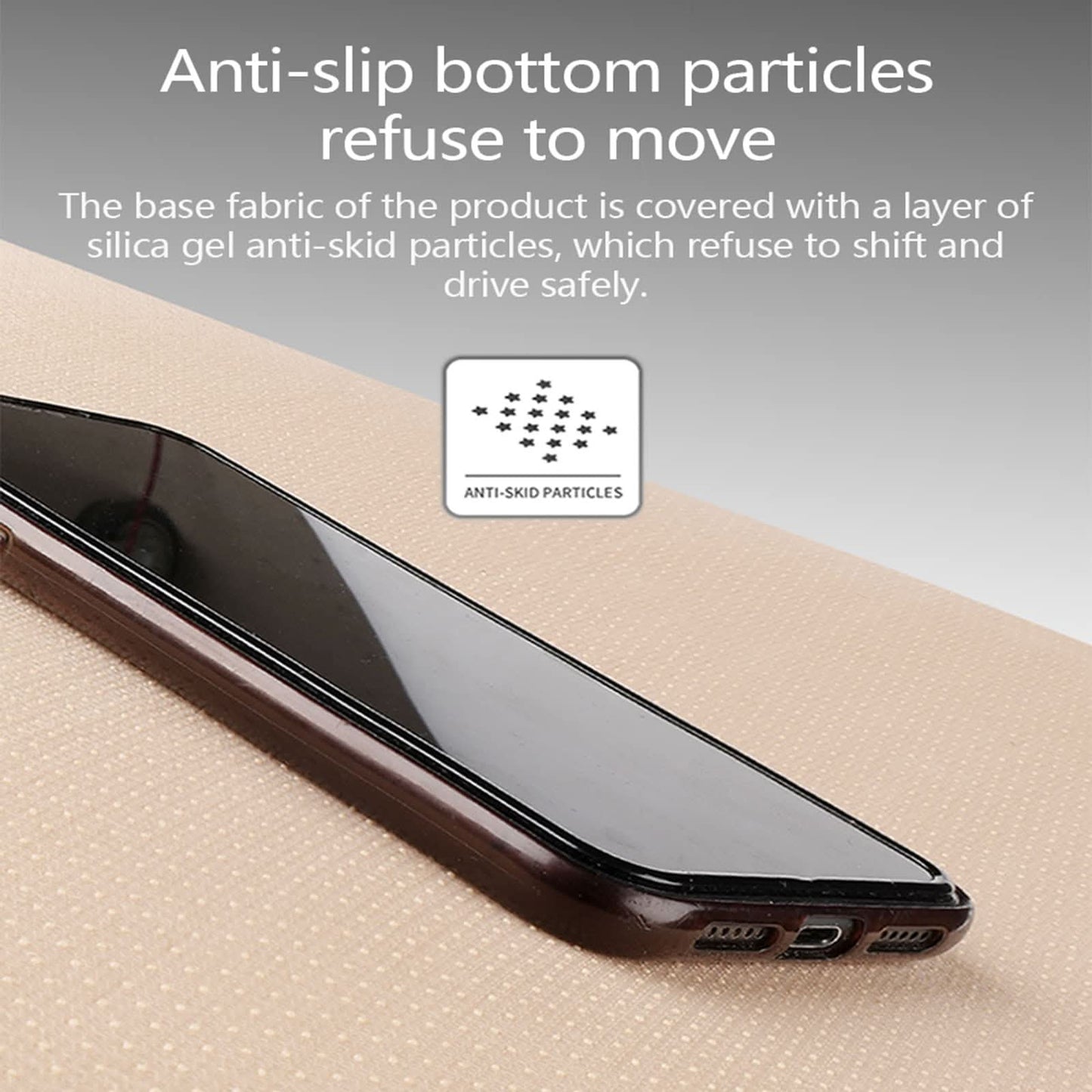 Coussin installé sur un siège de voiture, vue de profil