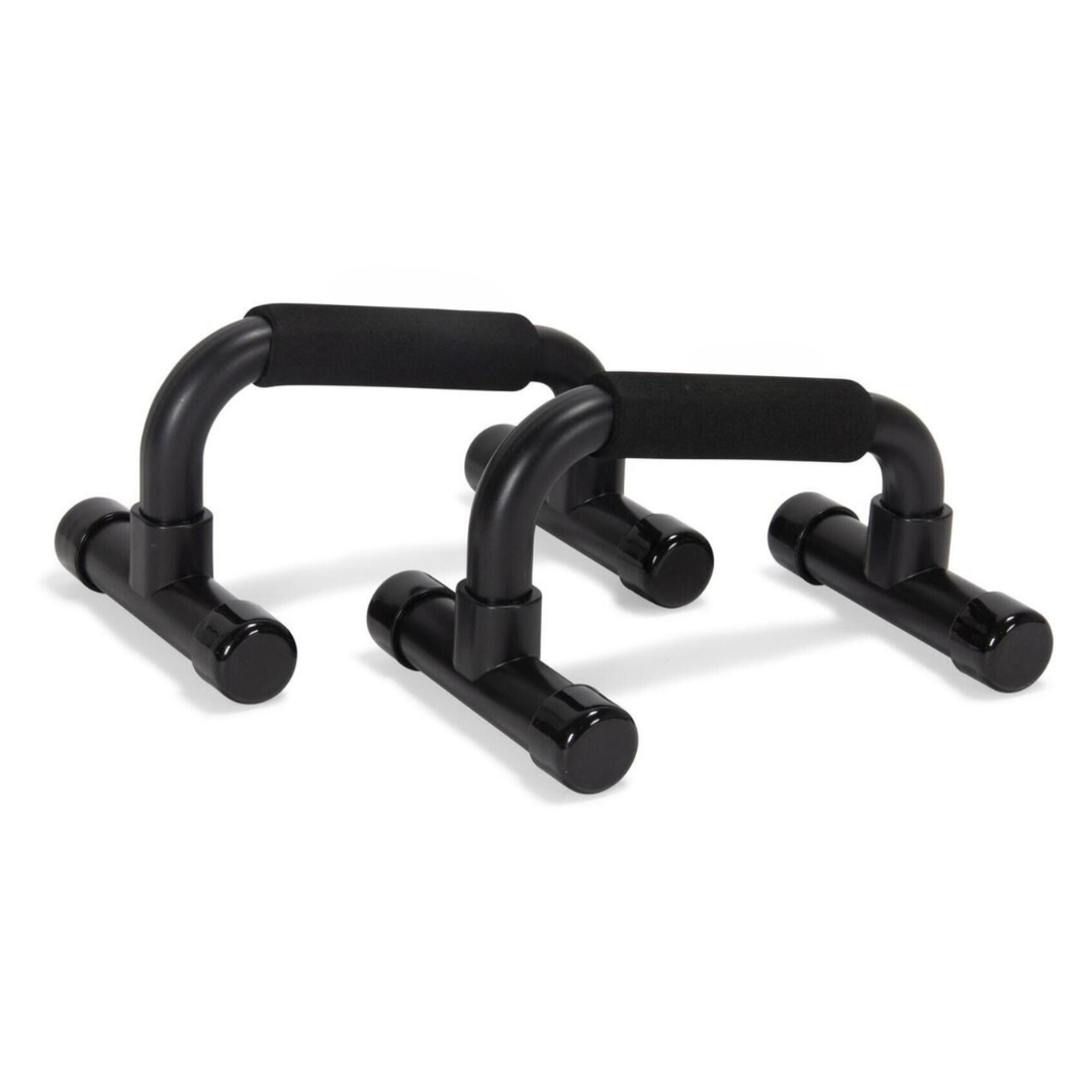 Supports de pompes ergonomiques avec poignées en mousse noire