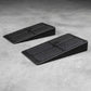 Ensemble de coins de squat noirs sur fond blanc