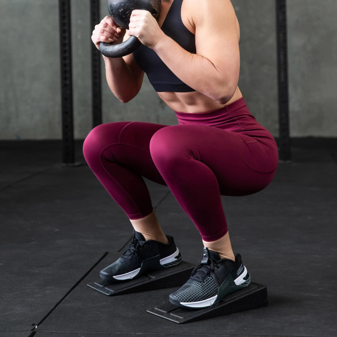 Coins de squat ergonomiques montrant le rembourrage