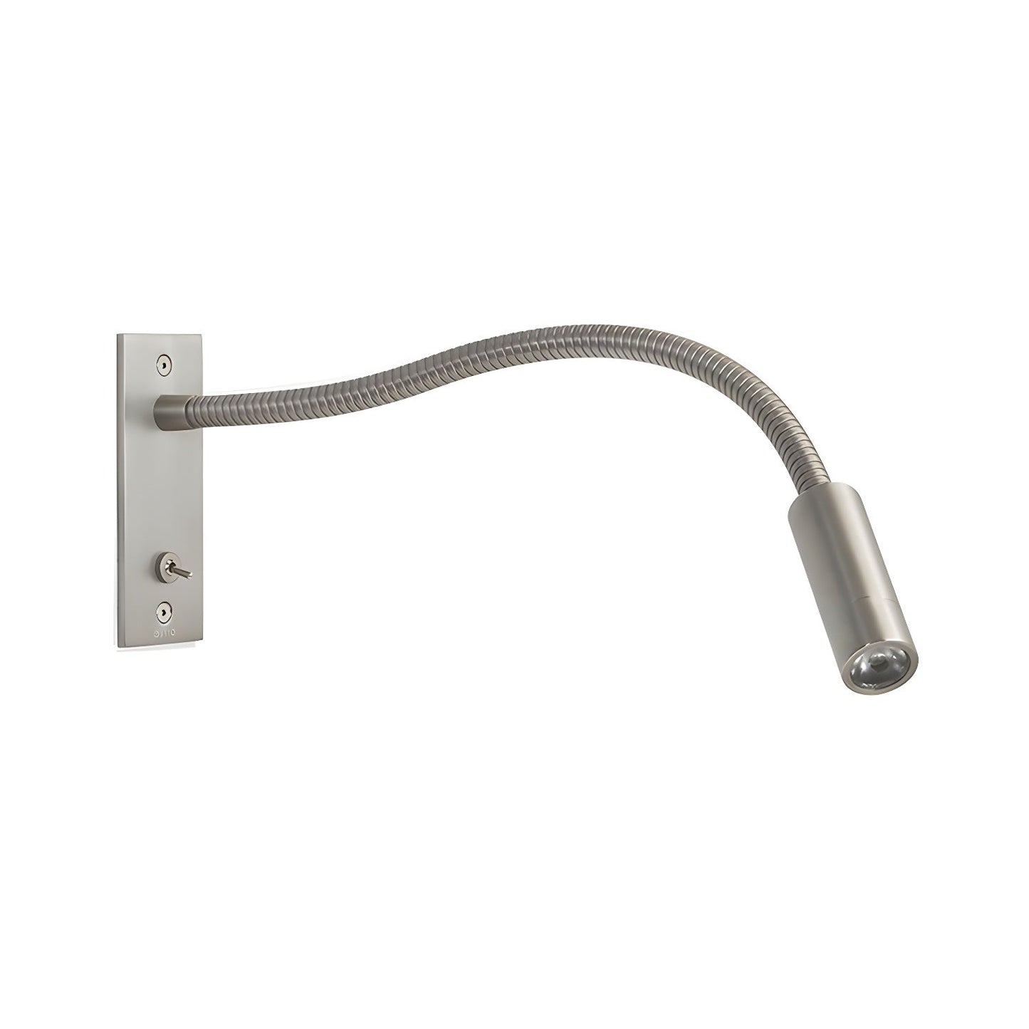 Lampe murale LED en nickel sable éclairant un bureau