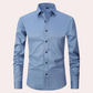 Chemise blanche pour homme, manches longues, tissu léger