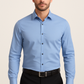 Chemise homme, vue de face, coupe moderne et élégante