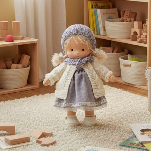 Poupée Waldorf Fait Main eloracotton soft charming handmade vue de détail vue 38