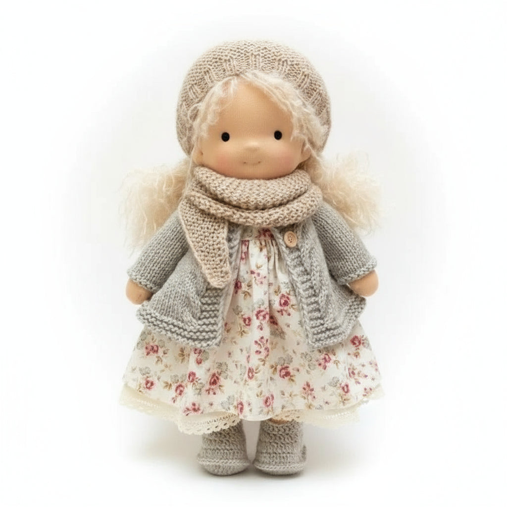 Poupée Waldorf Fait Main eloracotton soft charming handmade vue d'ensemble vue 12