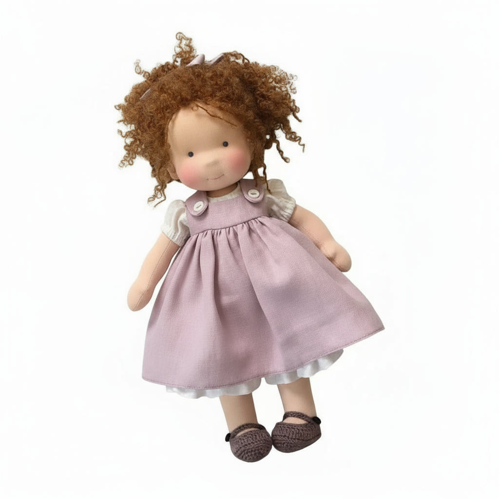 Poupée Waldorf Fait Main eloracotton soft charming handmade vue du matériau vue 15