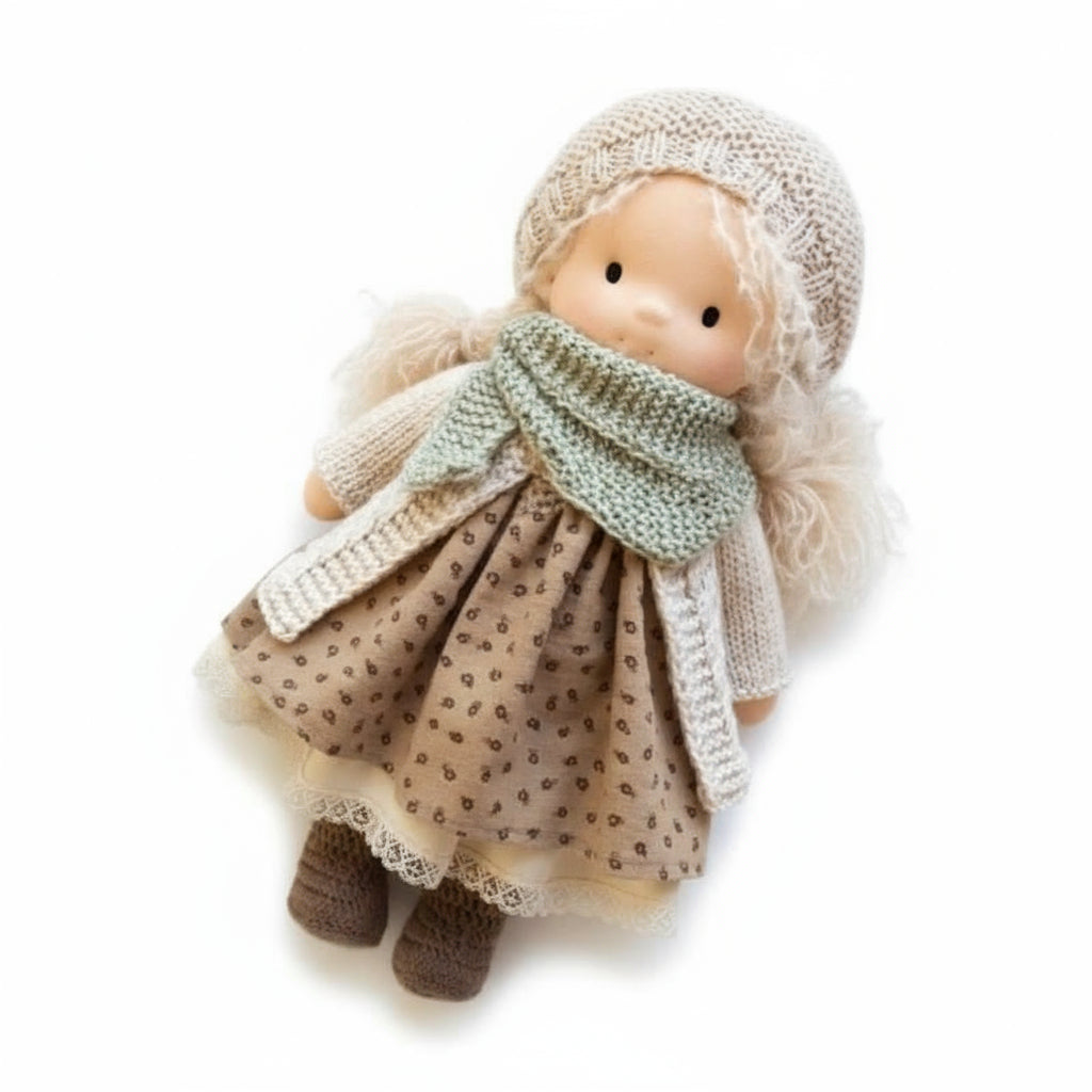 Poupée Waldorf Fait Main eloracotton soft charming handmade vue rapprochée vue 26