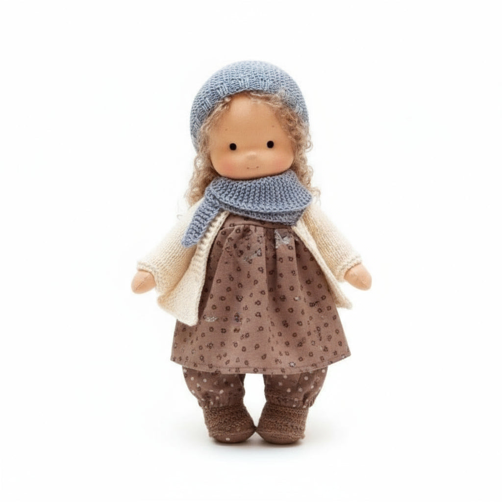 Poupée Waldorf Fait Main eloracotton soft charming handmade vue du matériau vue 31