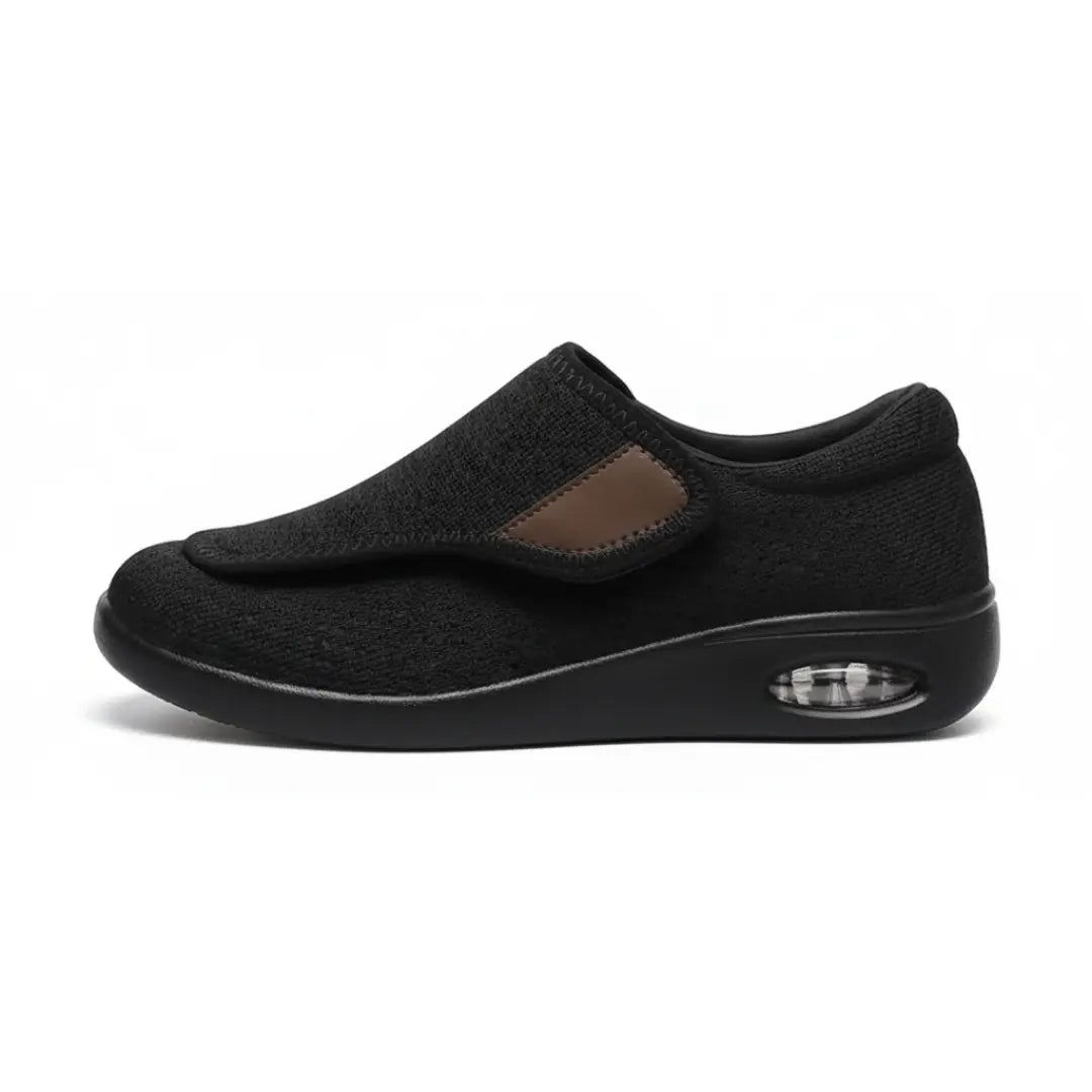 Chaussure orthopédique avec fermeture Velcro ajustable vue de côté