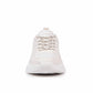 Vue de dessus des baskets blanches montrant la maille respirante