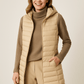Veste matelassée avec capuche ajustable vue de face