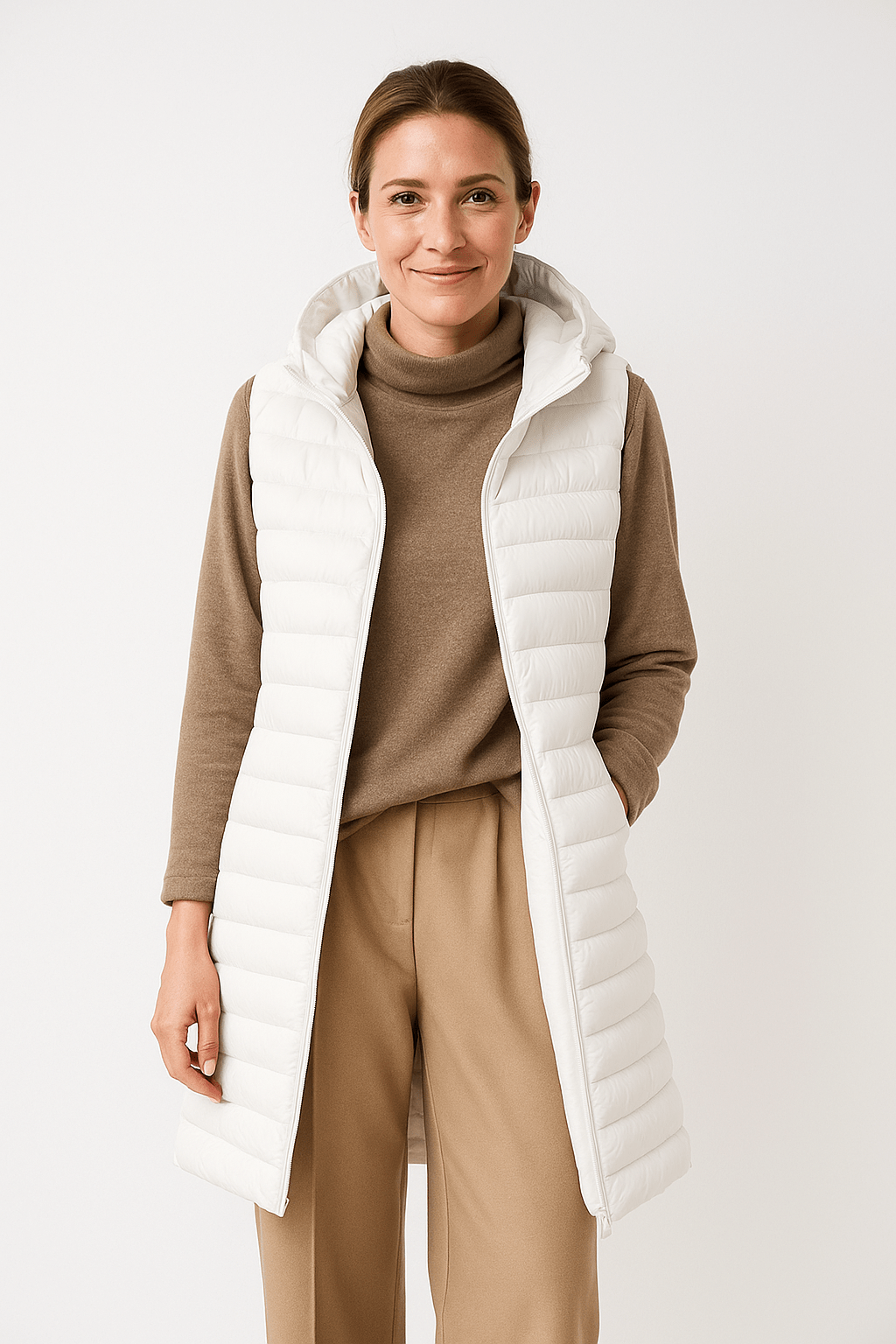 Détail du rembourrage de la veste pour chaleur optimale