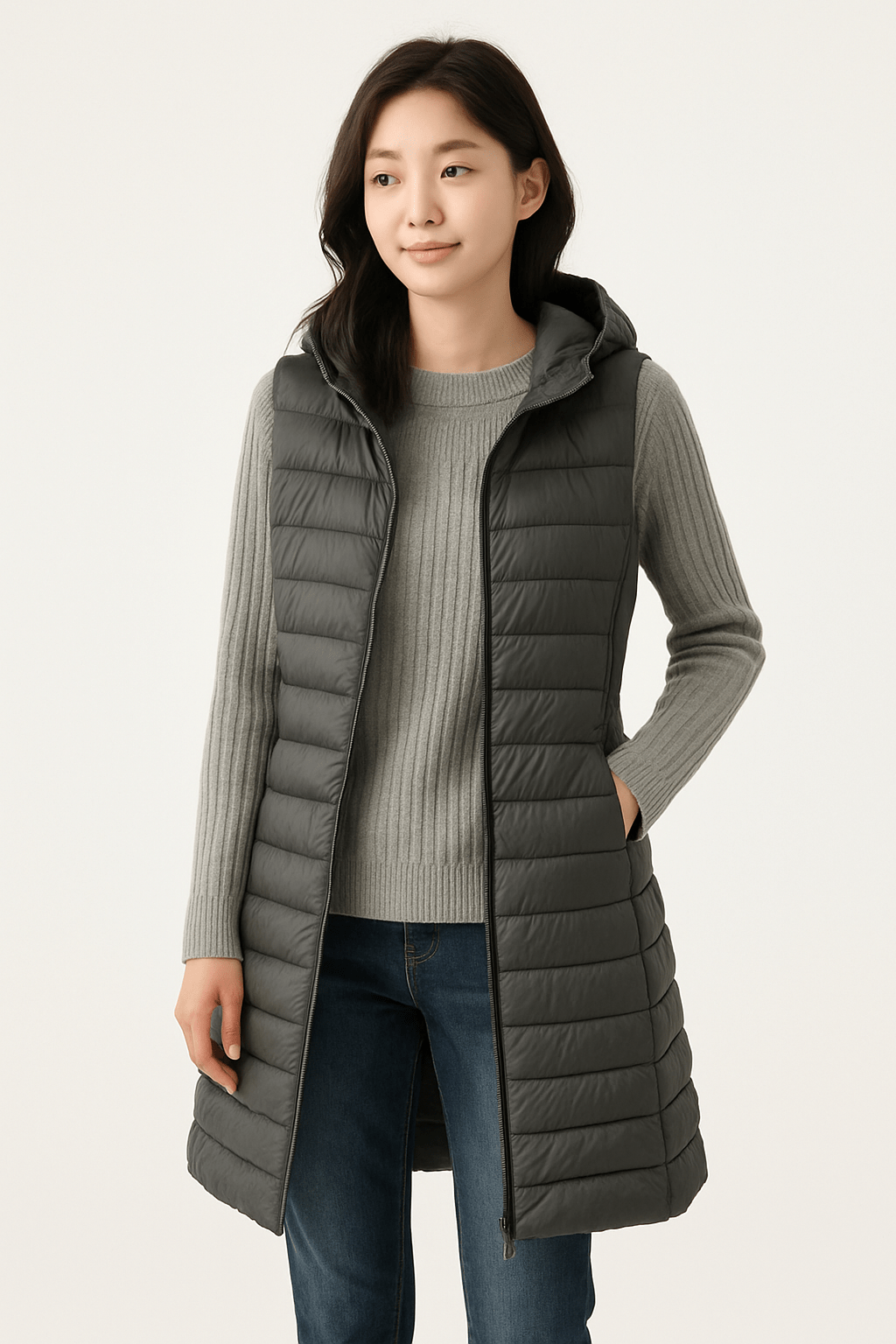Capuche ajustable de la veste, protection contre le froid
