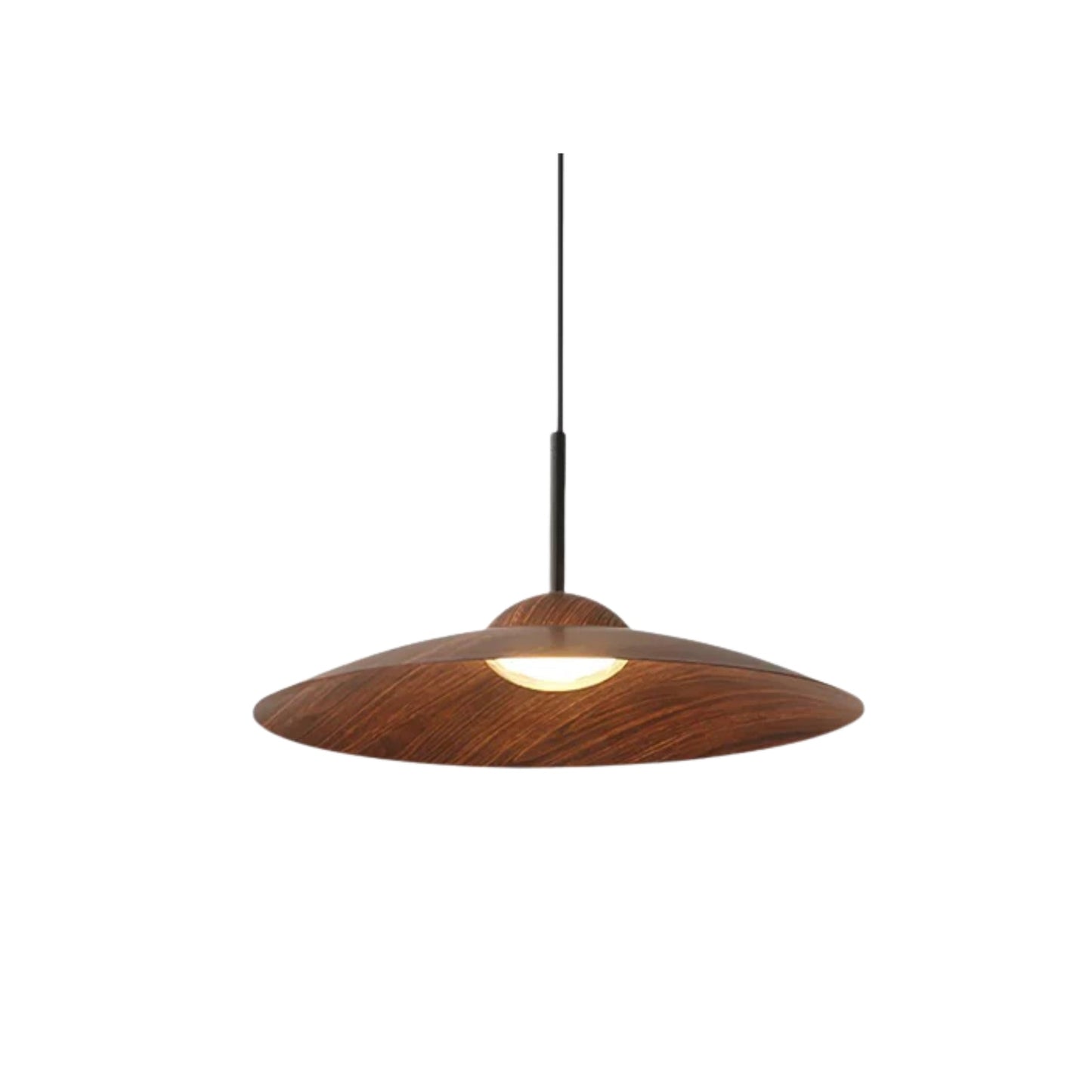 Lampe pendante en bois avec motif de grain unique