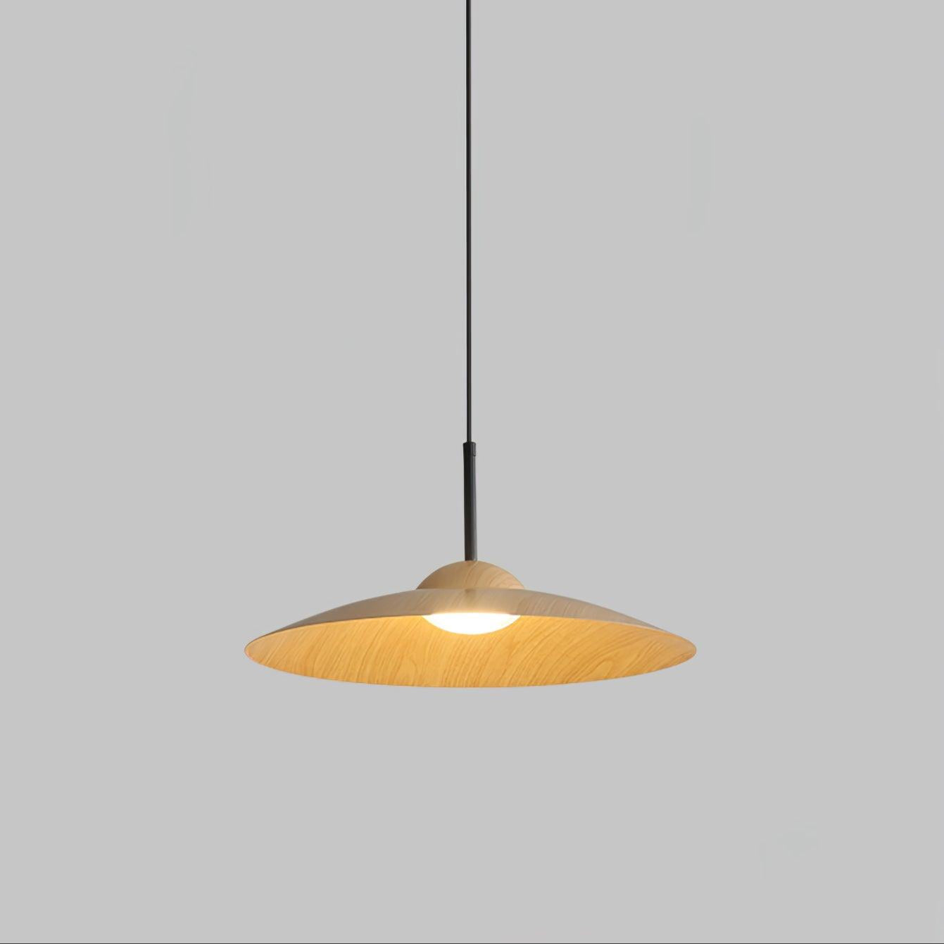 Lampe blanche suspendue, style Japandi élégant