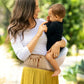 Porte-bébé ergonomique en coton, vue de face