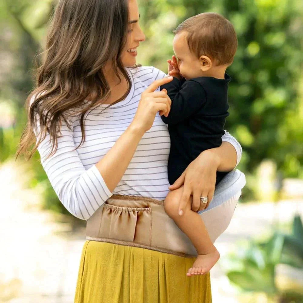 Porte-bébé ergonomique en coton, vue de face