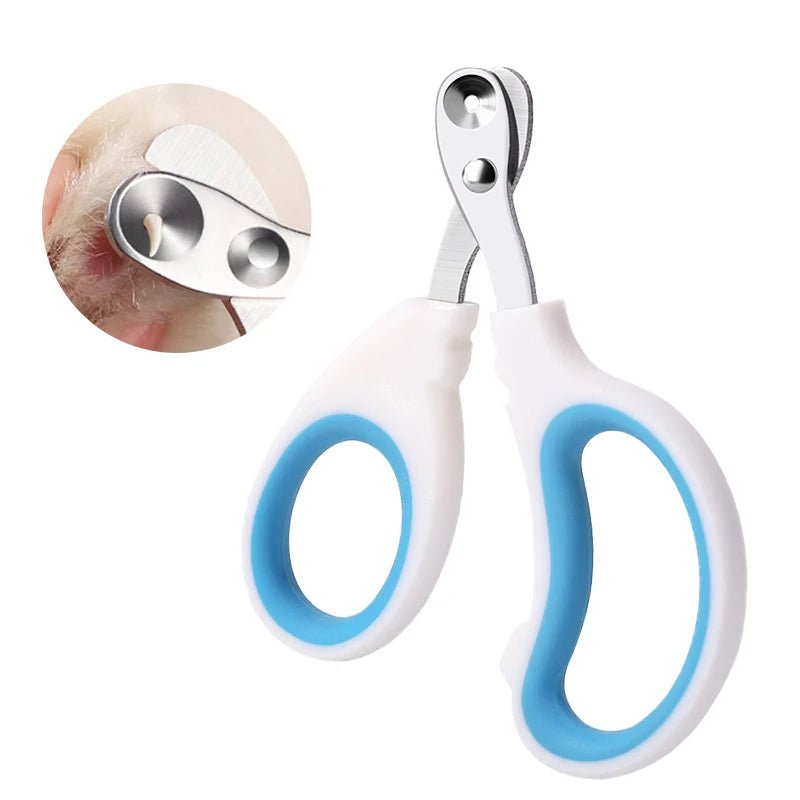 Ciseaux à ongles avec lames en acier inoxydable, vue de côté