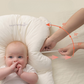 Gros plan sur la texture douce du coussin bébé