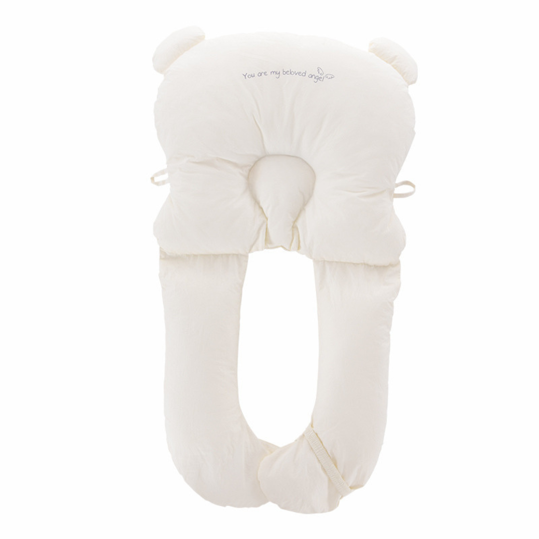 Vue latérale du coussin bébé montrant son épaisseur