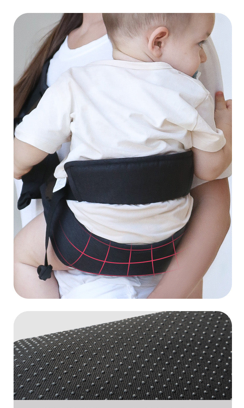 Porte-bébé ergonomique avec sangles réglables pour confort optimal