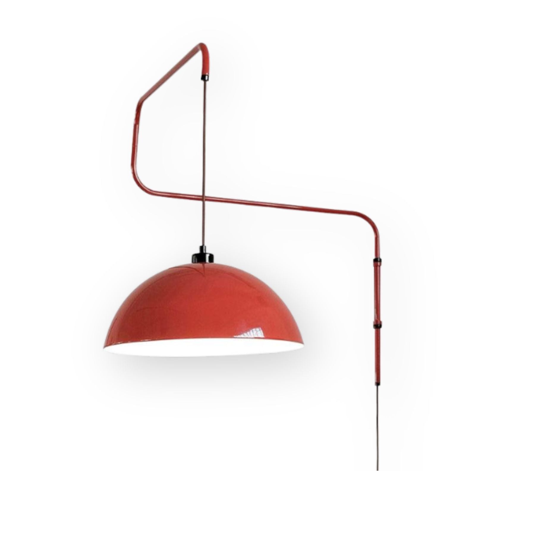 Lampe murale avec bras pivotant et abat-jour large