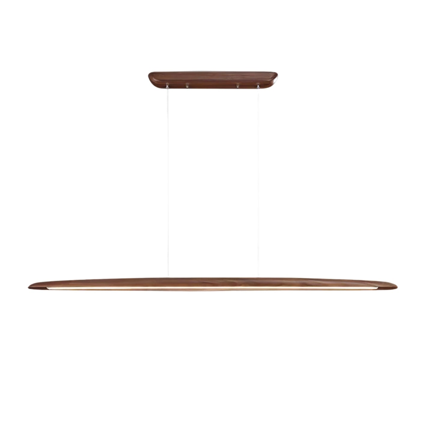 Lampe suspendue en bois avec éclairage LED intégré