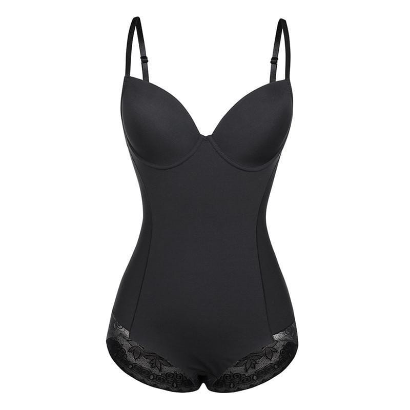 Vue latérale du body shaper, soutien poitrine visible