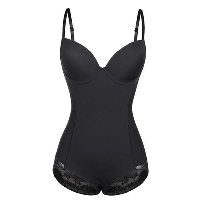 Vue latérale du body shaper, soutien poitrine visible