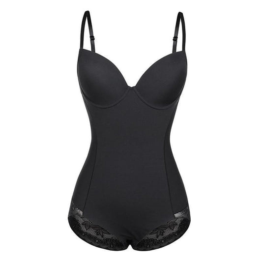 Vue latérale du body shaper, soutien poitrine visible