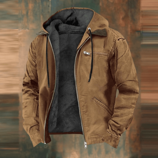 Veste bomber homme montrant l'intérieur doux et doublé