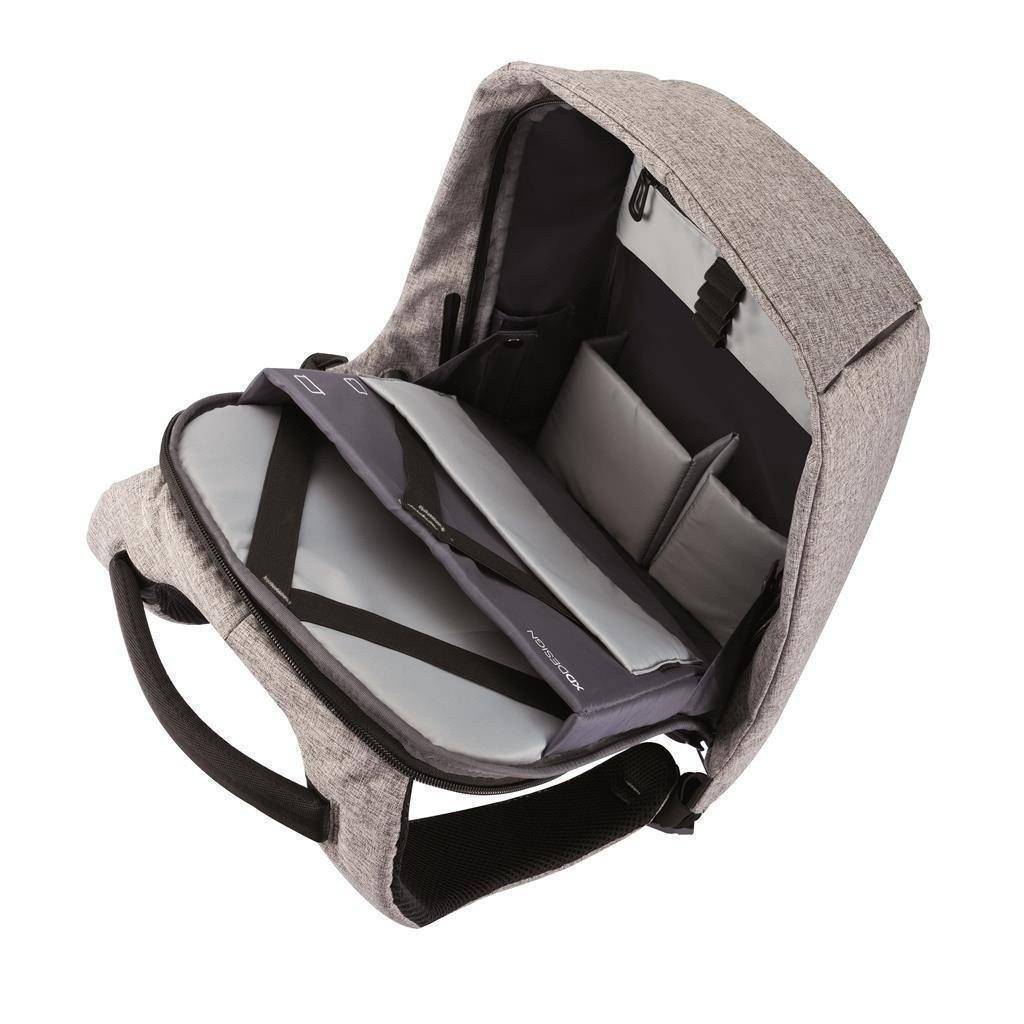 Compartiment principal ajustable du sac à dos anti-vol