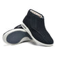 Vue latérale des chaussures d'hiver orthopédiques