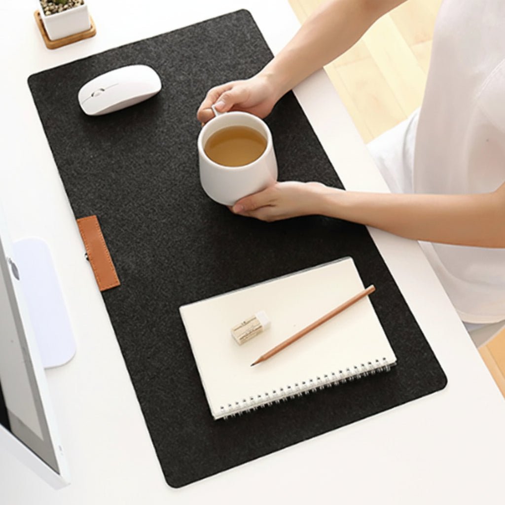 Gros plan sur la texture douce du tapis de bureau