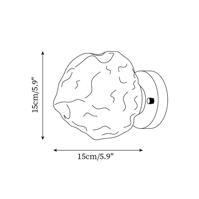 Vue rapprochée de l'abat-jour en verre ambre
