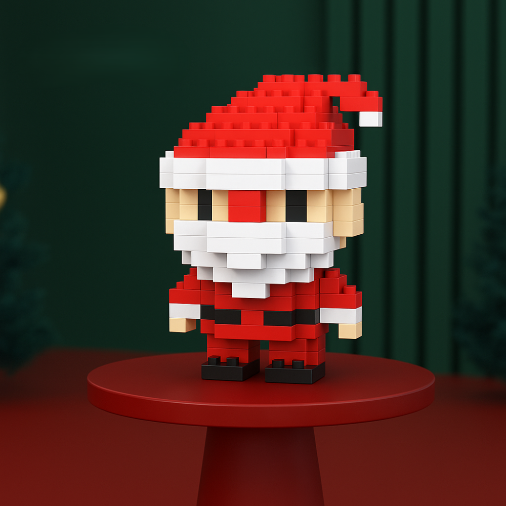 Jouets de construction miniatures pour activités créatives de Noël