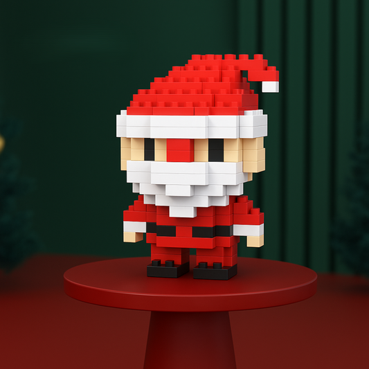 Jouets de construction miniatures pour activités créatives de Noël