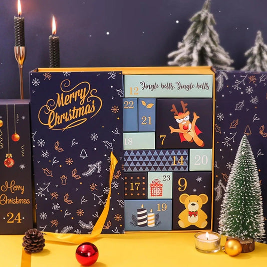 Calendrier de l'Avent complet avec 24 poches pour cadeaux