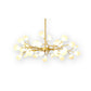 Lampe suspendue avec bras organiques en acrylique blanc