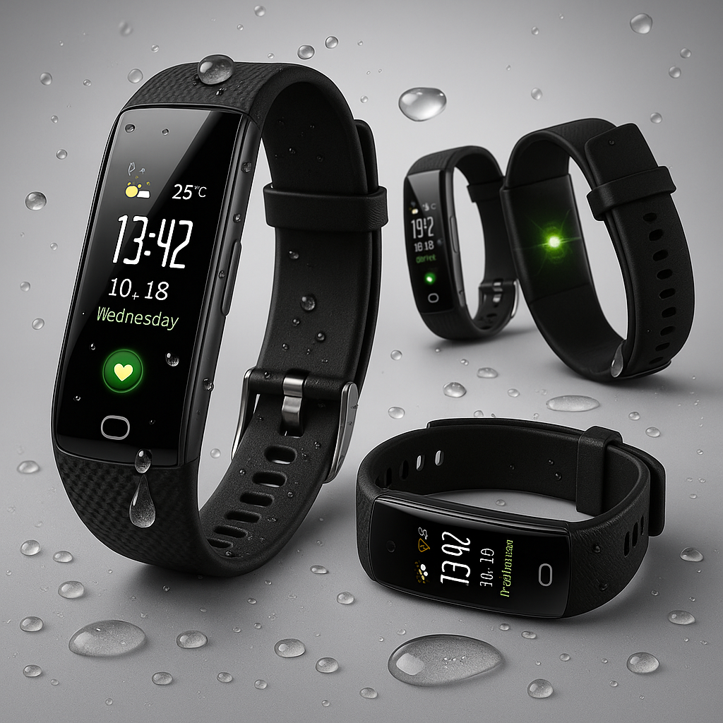 Vue latérale de la montre fitness moderne et élégante
