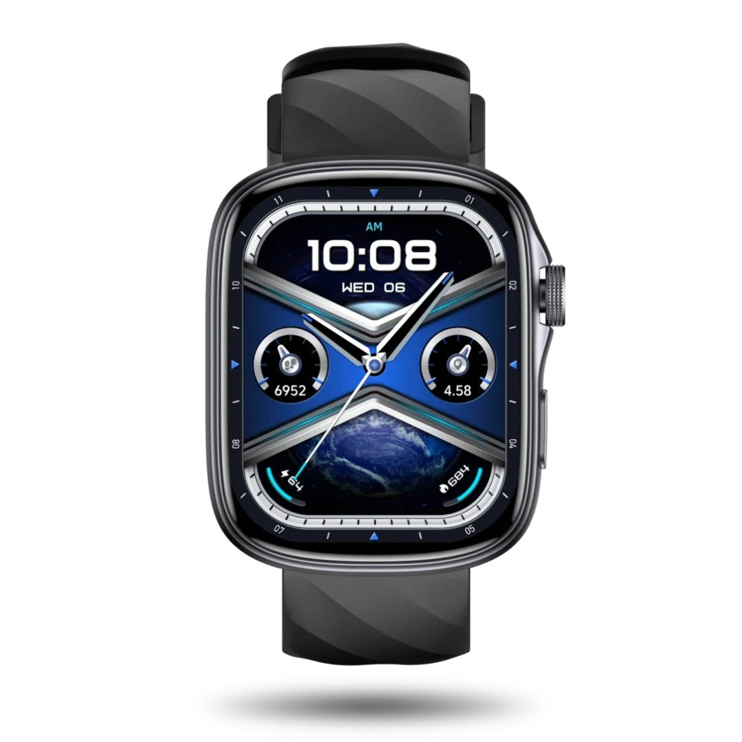 Montre connectée avec écran tactile affichant des données de santé
