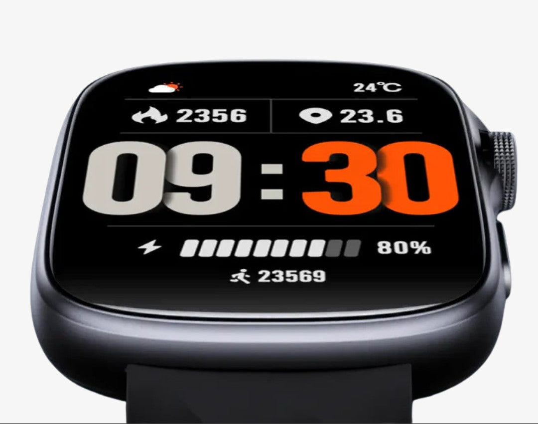 Interface de suivi de la fréquence cardiaque sur la montre