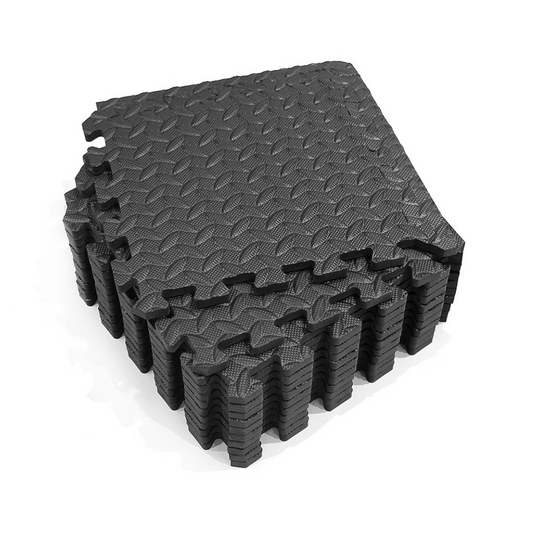 Tapis de sol assemblés formant une surface uniforme